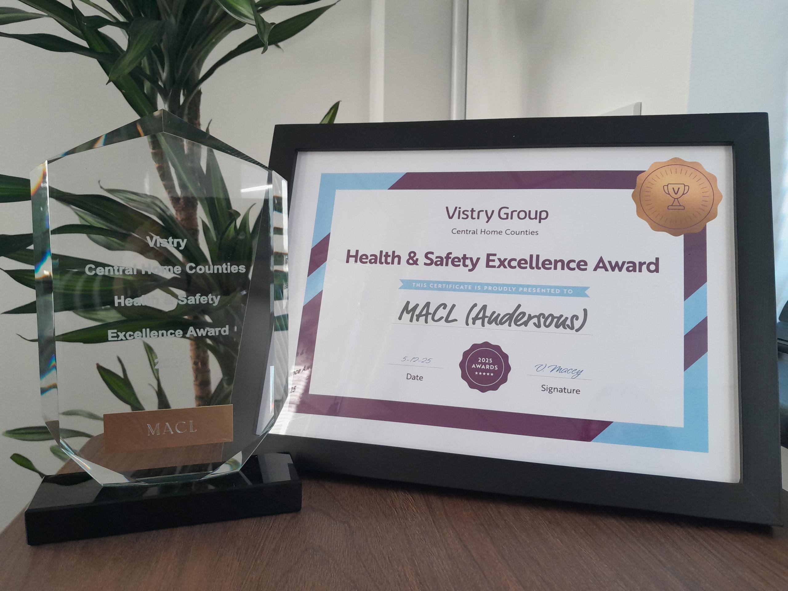 MACL wins Health & Safety Excellence Award at CHC Glitz & Glamour Gala 2025